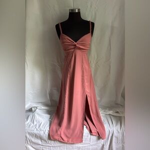 Dusty rose midi dress from Abercrombie